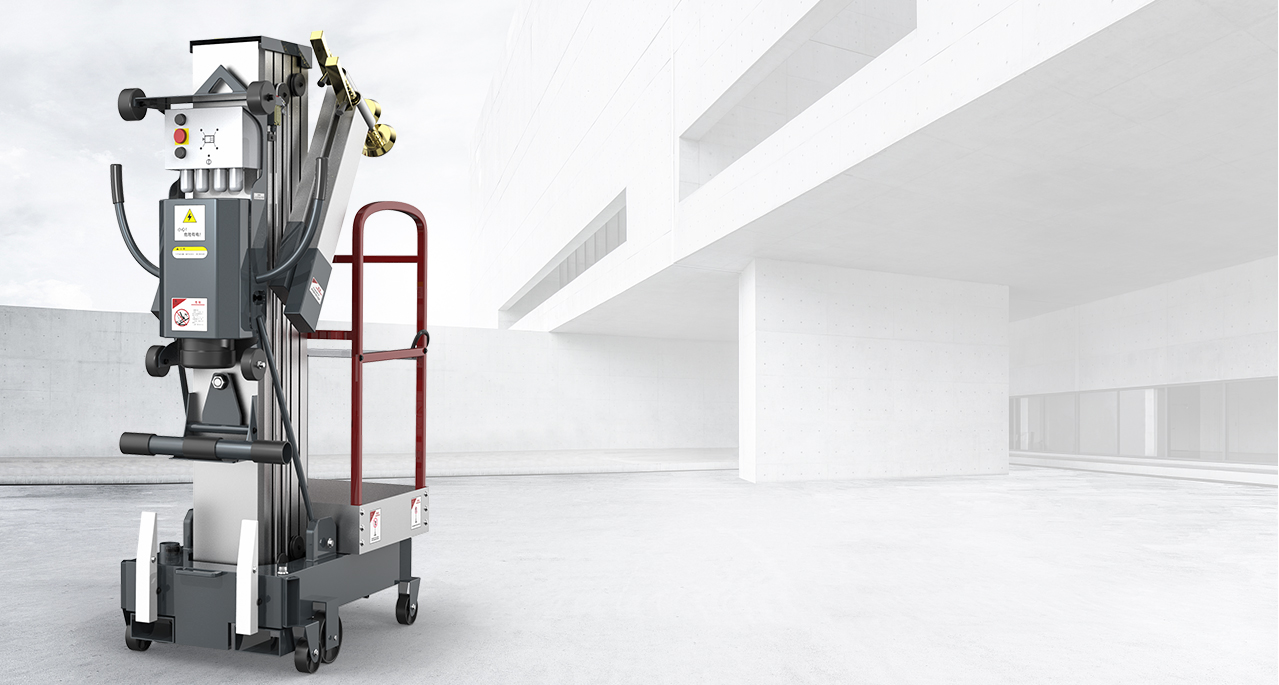 高配单柱移动铝合金平台YZ-GD(旋腿式)